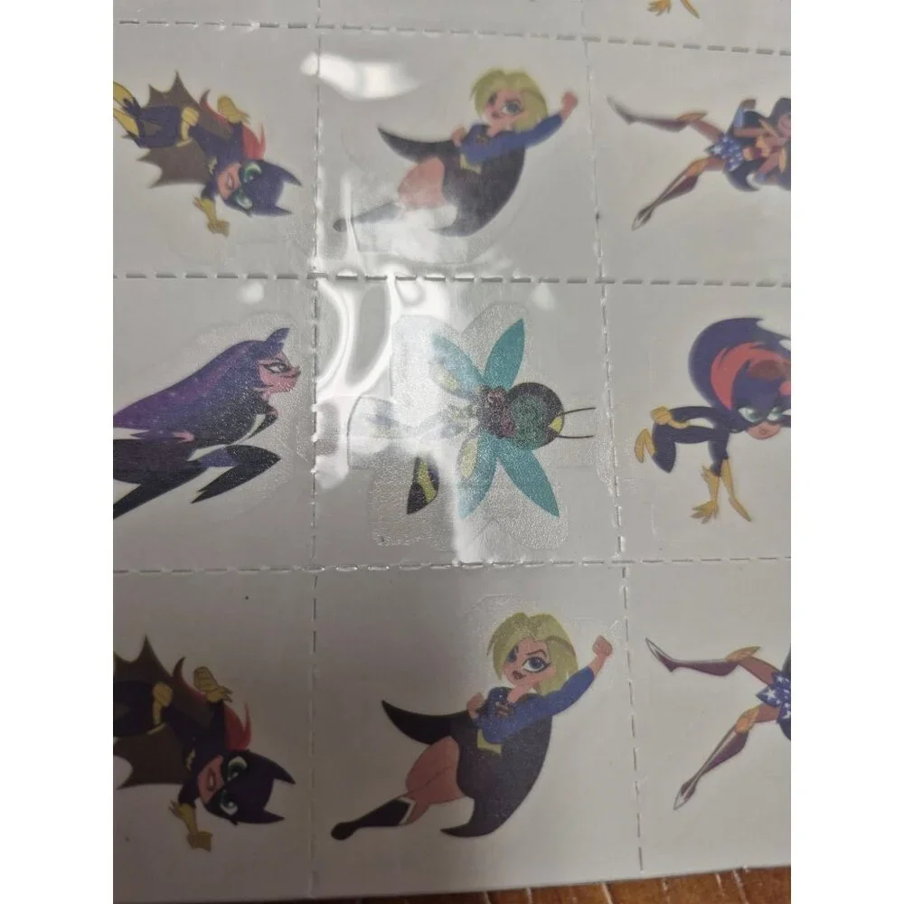 DC Super Hero Girls Valentines With Tattoos Box not included to save on shipping
